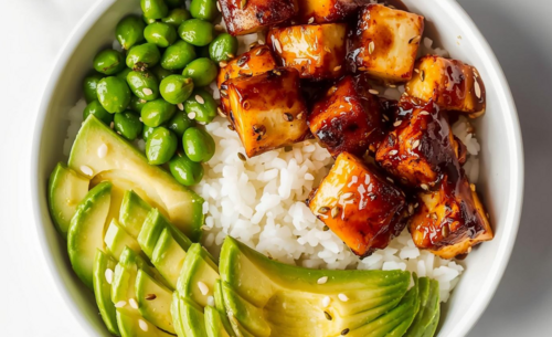 Teriyaki bowl se šťavnatým sýrem